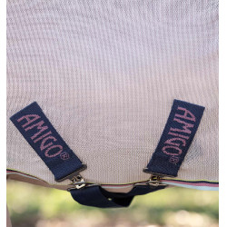 Couverture anti-mouches Horseware Amigo Bug Rug Petite 0g Argent / citron / marine / rose / bleu