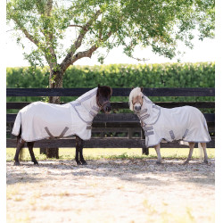 Couverture anti-mouches Horseware Amigo Bug Rug Petite 0g Argent / gris titanium / argent