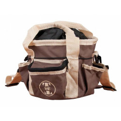 Sac de pansage petit modèle T de T Marron / beige
