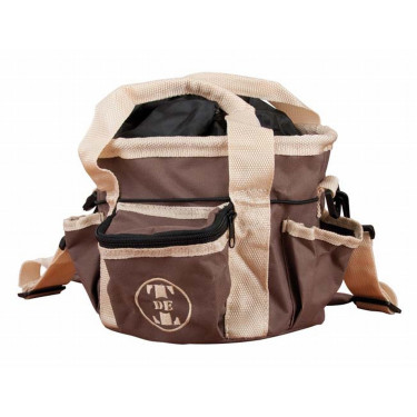 Sac de pansage petit modèle T de T Marron / beige
