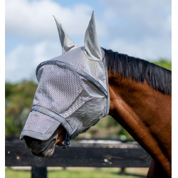 Masque anti-mouches Horseware Rambo Plus Argent / gris titanium / argent