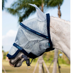 Masque anti-mouches Horseware Rambo Plus Bleu azure / marine / bleu électrique
