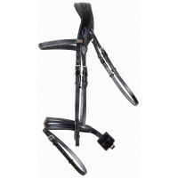 Bridon têtière anatomique Matisse T de T Marron / marron