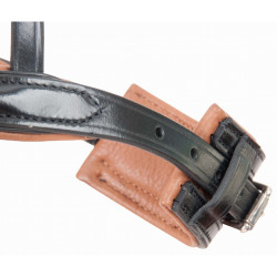 Bridon têtière anatomique Matisse T de T Marron / blanc