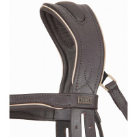 Bridon têtière anatomique Velazquez T de T Marron / beige Bridon têtière anatomique Velazquez T de T Marron / beige