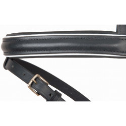 Bridon têtière anatomique Velazquez T de T Noir / blanc Bridon têtière anatomique Velazquez T de T Noir / blanc