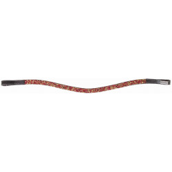Frontal Mosaik T de T Havane foncé / rouge / or Marron Frontal Mosaik T de T Havane foncé / rouge / or Marron
