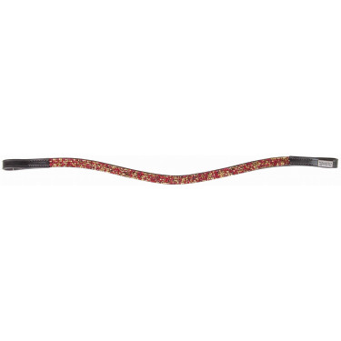 Frontal Mosaik T de T Havane foncé / rouge / or Marron Frontal Mosaik T de T Havane foncé / rouge / or Marron