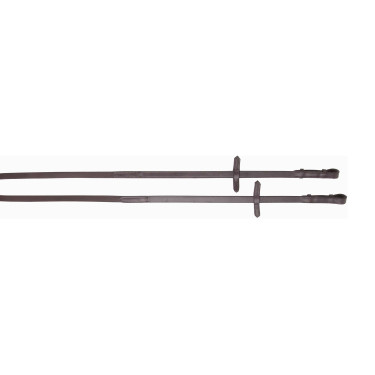 Rênes Biotack® lisses + Cuir T de T Marron foncé