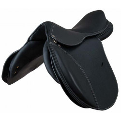 Selle d'obstable cuir Caylus T de T Noir
