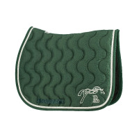 Tapis de selle Pénélope Classique Fushia / marine Rose Tapis de selle Pénélope Classique Fushia / marine Rose