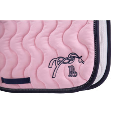 Tapis de selle Pénélope Classique Rose pâle / marine Tapis de selle Pénélope Classique Rose pâle / marine