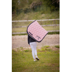 Tapis de selle Pénélope Classique Rose pâle / marine Tapis de selle Pénélope Classique Rose pâle / marine