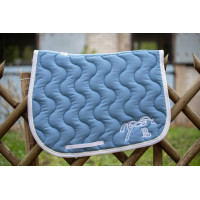 Tapis de selle Pénélope Classique Lagon / blanc Bleu Tapis de selle Pénélope Classique Lagon / blanc Bleu