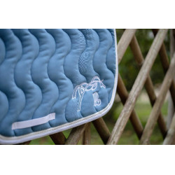 Tapis de selle Pénélope Classique Lagon / blanc Bleu Tapis de selle Pénélope Classique Lagon / blanc Bleu