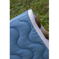 Tapis de selle Pénélope Classique Lagon / blanc Bleu