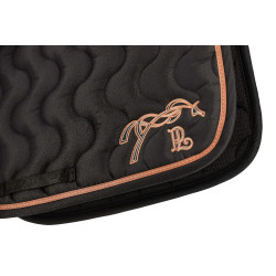 Tapis de selle Pénélope Classique Noir / noir / caramel Tapis de selle Pénélope Classique Noir / noir / caramel