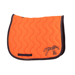 Tapis de selle Pénélope Classique Orange / marine Tapis de selle Pénélope Classique Orange / marine