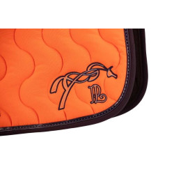 Tapis de selle Pénélope Classique Orange / marine Tapis de selle Pénélope Classique Orange / marine