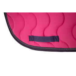 Tapis de selle Pénélope Classique Fushia / marine Rose
