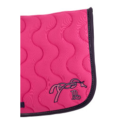 Tapis de selle Pénélope Classique Fushia / marine Rose
