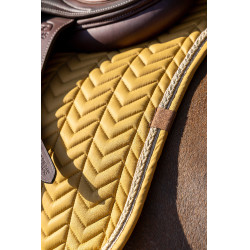 Tapis de selle Equithème Softy Moutarde Jaune Tapis de selle Equithème Softy Moutarde Jaune