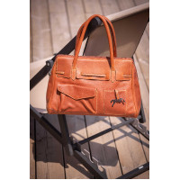 Sac à main Pénélope Maëlys Grand modèle Cognac Marron Sac à main Pénélope Maëlys Grand modèle Cognac Marron