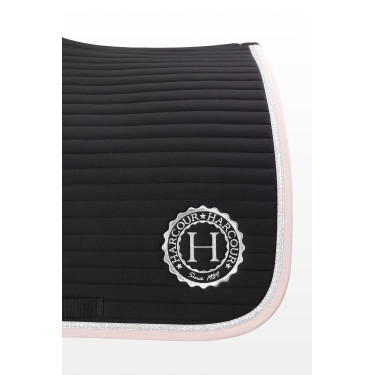 Tapis de selle Rider Harcour Karembar Noir / rose clair Tapis de selle Rider Harcour Karembar Noir / rose clair