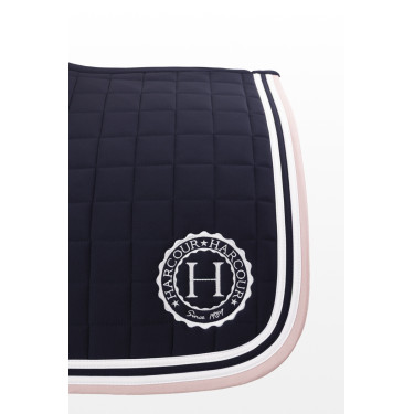 Tapis de selle Harcour Soft Marine / rose clair Tapis de selle Harcour Soft Marine / rose clair