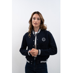 Bomber Sweater Harcour Agathe Marine Bleu marine