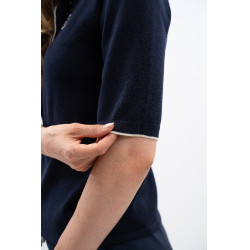 Polo Harcour Amande Marine Bleu marine