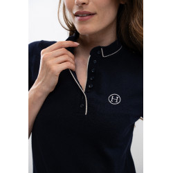 Polo Harcour Amande Marine Bleu marine