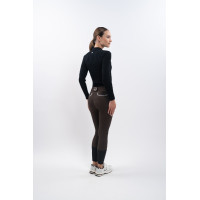 Pantalon polaire équitation Harcour Jaipur Cacao Marron