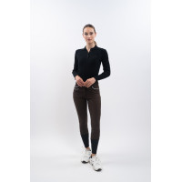 Pantalon polaire équitation Harcour Jaipur Cacao Marron