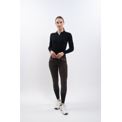 Pantalon polaire équitation Harcour Jaipur Cacao Marron