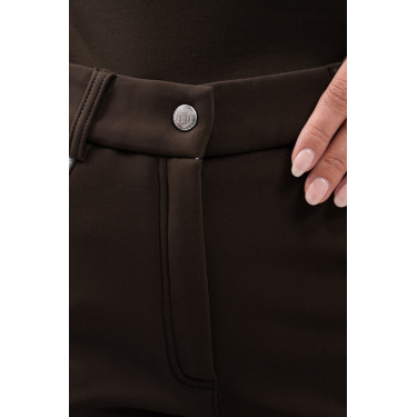 Pantalon polaire équitation Harcour Jaipur Cacao Marron