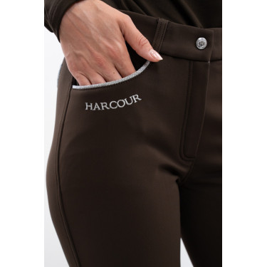 Pantalon polaire équitation Harcour Jaipur Cacao Marron