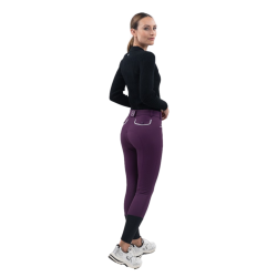 Pantalon polaire équitation Harcour Jaipur Figue Violet Pantalon polaire équitation Harcour Jaipur Figue Violet