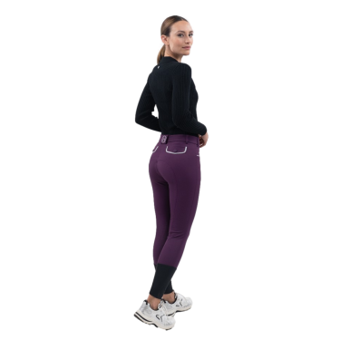 Pantalon polaire équitation Harcour Jaipur Figue Violet Pantalon polaire équitation Harcour Jaipur Figue Violet
