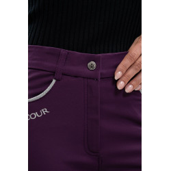 Pantalon polaire équitation Harcour Jaipur Figue Violet
