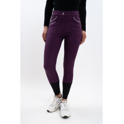 Pantalon polaire équitation Harcour Jaipur Figue Violet