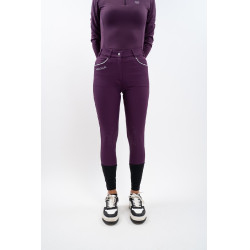 Pantalon polaire équitation Harcour Jaipur Figue Violet