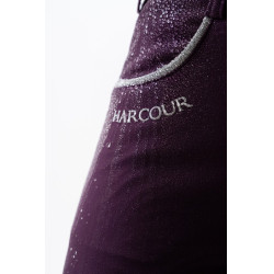Pantalon polaire équitation Harcour Jaipur Figue Violet