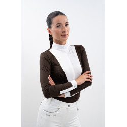 Polo de concours Harcour Stella femme Cacao Marron