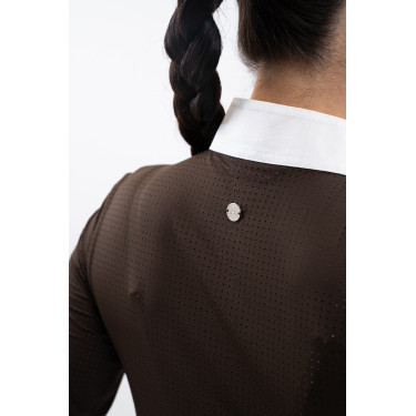 Polo de concours Harcour Stella femme Cacao Marron