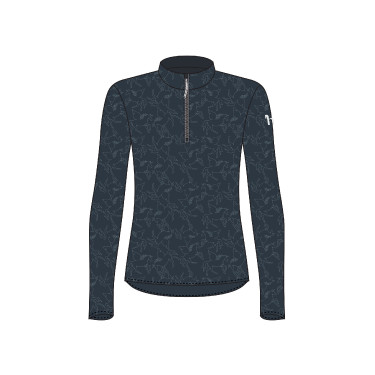 T-shirt d'entraînement Pegasus enfant Horze Blueberry Bleu