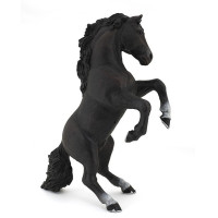 Figurine Cheval cabré noir...