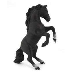 Figurine Cheval cabré noir Papo