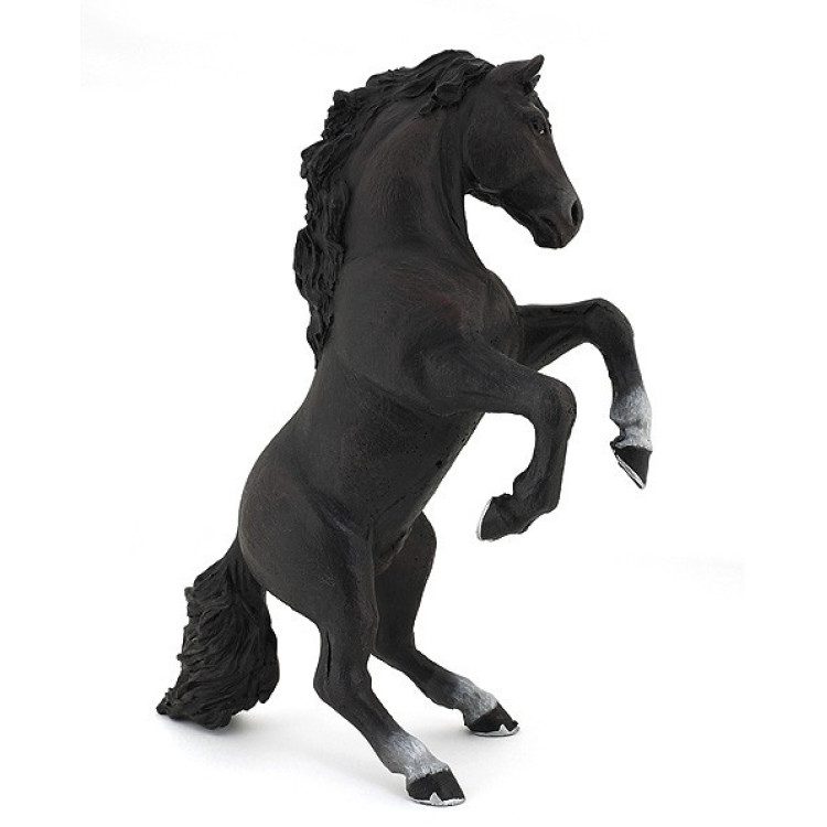 Figurine Cheval cabré noir Papo