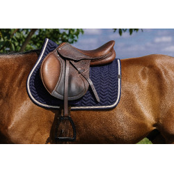 Tapis de selle Equithème Softypop Marine Bleu marine